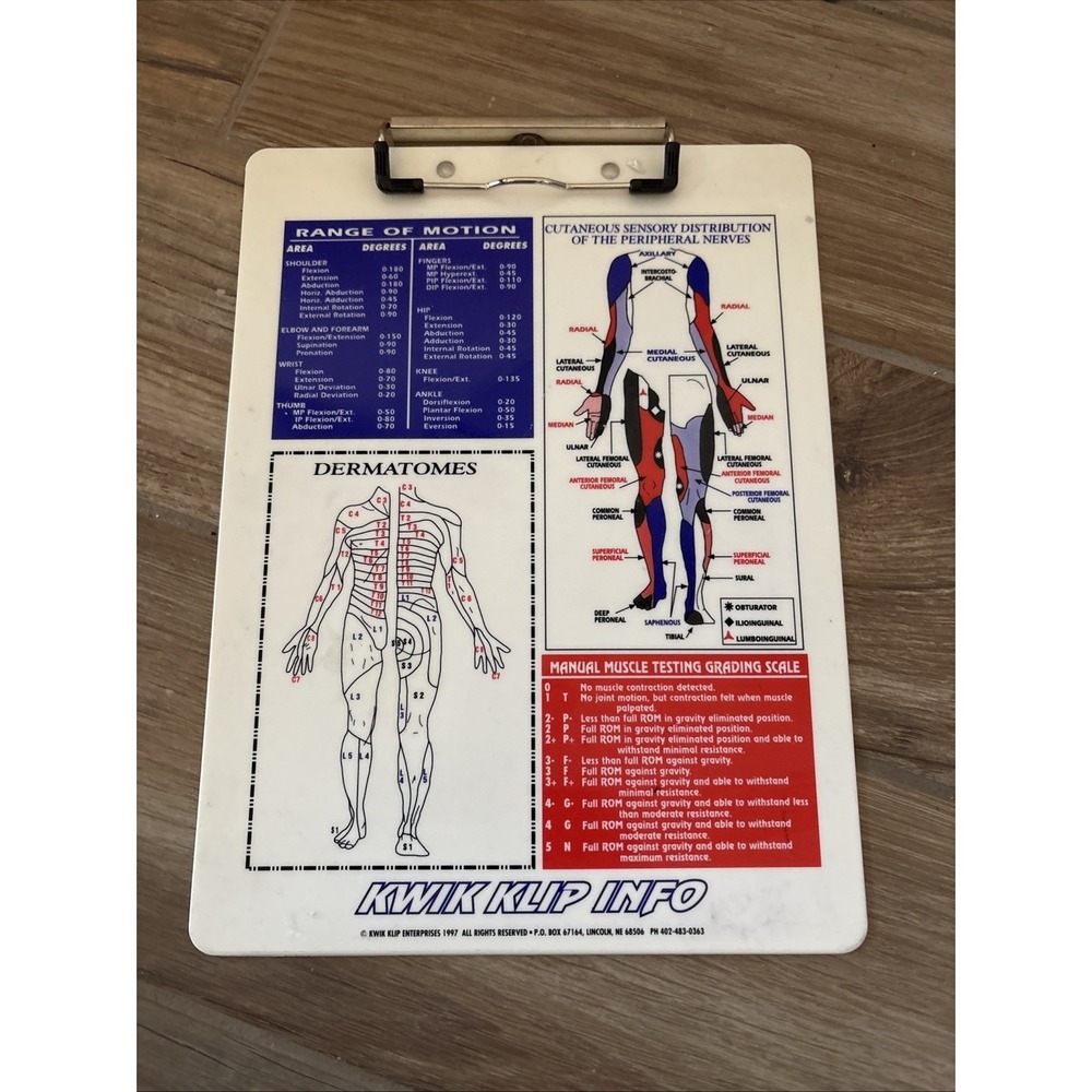 Kwik Klip Medical Therapy Acrylic Clipboard Drug Rep Pharmaceutical collectible‎
